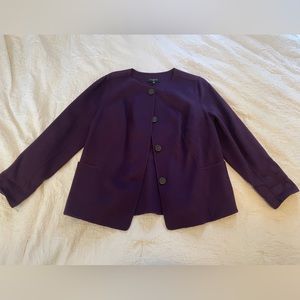 Talbots Collarless Jacket